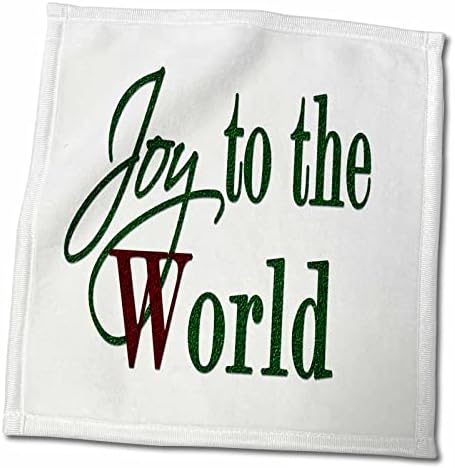3. Дайте Радост на света С ефект на зеления и червения блясък - Кърпи (twl-217127-3)