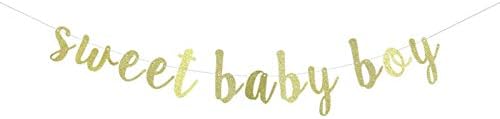 Златен Сладък Банер За Малки Момчета, Парти За Малки Момчета В Душата За Бременни AF Baby 1st 2nd Рожден Ден Украси За Партита