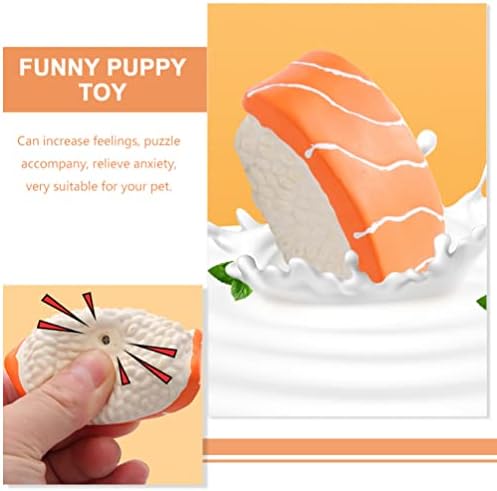 Ipetboom Играчки За никнене на млечни зъби при малките Кученца, Играчки за Кучета във формата на Суши, 2 бр., Устойчив