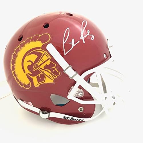 Подписан Линкълн Райли каска Fanatics USC Trojans С Автограф - Студентски каски с автограф