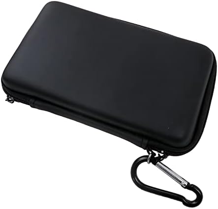 Qblahip Черна Кожа За Носене Твърд Калъф Чанта Калъф за Nintendo 3DS XL /3DS LL /3DS XL