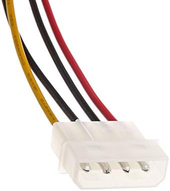 Захранващ кабел Molex-Dual SATA, 4-пинов Molex-Dual Serial ATA, 14 инча