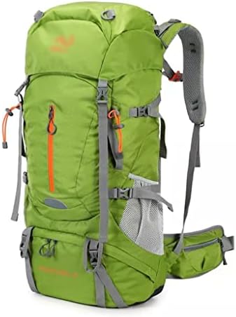 DHTDVD 65L за Катерене чанта Туризъм Алпинизъм Чанта Раница за нощуване на Открито с дождевиком (Цвят: черен размер