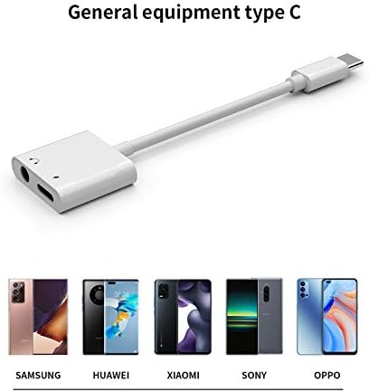 USB C-3,5 мм Адаптер за слушалки и зарядно устройство Type C Android AUX Jack dongle Аудио Сплитер за Google Pixel,