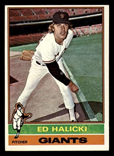 MLB бейзбол 1976 Topps 423 Ед Халики NRMT-oc Джайънтс