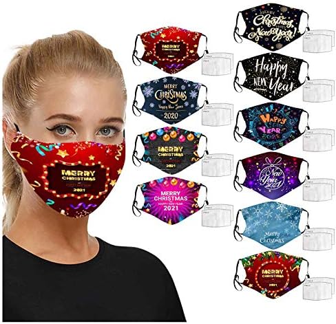 vividen 【имаме в наличност】 за Многократна употреба Коледни маски за лице за Възрастни, Жени, Мъже Миещи Дишащи Памучни Регулируеми Балаклавы За Лице за Многократна ?