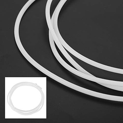 Тефлонова тръба Pomya, 1,5 / 2 М PTFE Бяла Тефлонова тръба Боудена за зъби спиралите 1,75 (вътрешен диаметър от 2.0 мм /външен диаметър от 4,0 мм) за 3D-принтери (1,5 м)