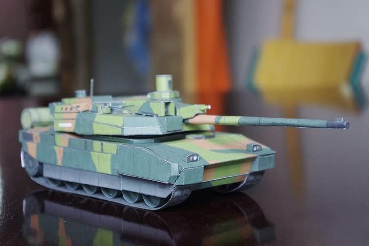 1/43 Мащабна френска модел основен боен танк Leclerc Хартиен Изтребител, Военен Модел Molded модел Резервоар за събиране