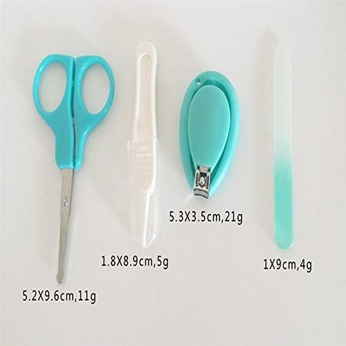 UXZDX Комплект за нокти Безопасно Грижа За Ноктите Нож за нокти Ножици За Рязане на Нокти Машинка за подстригване Костюм За Грижи (Цвят: синьо)