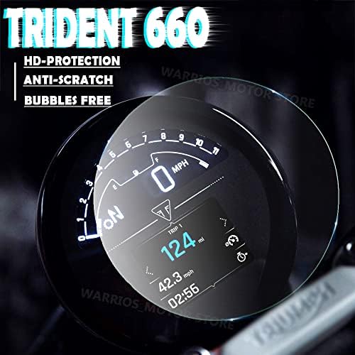 AWECOT За Triumph Trident 660 Аксесоари за мотоциклети електронна таблото HD защитно фолио За защита на Екрана От Надраскване