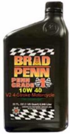 Brad Penn (009-7157-12PK Масло за мотоциклети Penn Степен 1 V2 4-тактное SAE 20W-50 - 1 литър, (опаковка от 12 броя)