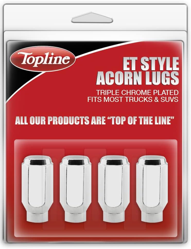 Topline Products C7604L-4P | Удължени Уши във формата на мида от хром премиум-клас ET Style | Размер на резба 1/2