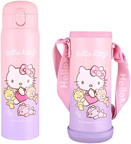 Ежедневните Изкушения Hello Kitty Мечките живеят Изолирано Бутилка За Вода от Неръждаема Стомана с Соломинкой и пакет от