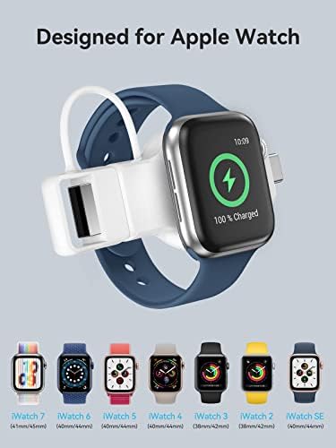 Ново Преносимо Зарядно за Apple Watch, Бързо Зареждане, Магнитно Безжично Зарядно за Apple Watch Серия 7 SE