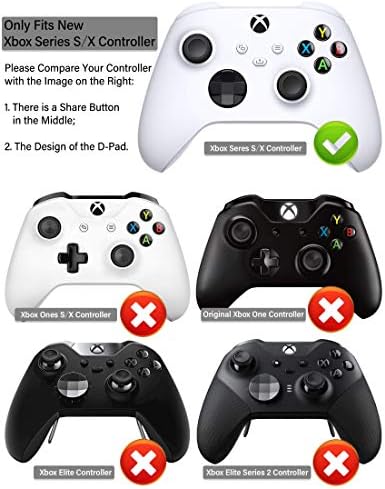 Силиконов калъф YoRHa Skin Case контролера на Xbox X series/ S x 1 (черно), с бутоните за палеца x 10