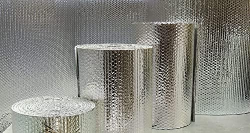 Двухпузырьковая Отразяваща топлинна алуминиево фолио, излучающая топлина, Пароизолация Изолация: Сверхпрочная (водоустойчива без разкъсвания): Стени, прозорци, Г?