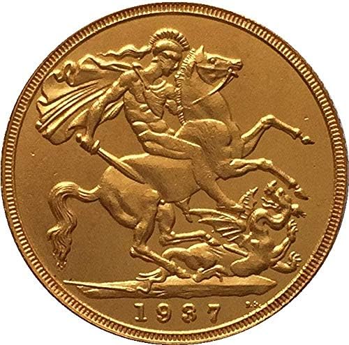 1937 Суверен на Обединеното Кралство - Монети Джордж VI Копие Подаръци за колекционери