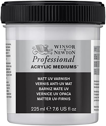 Професионална акрилна среда Winsor & Newton, Матово UV лак, 450 мл (15,2 унции)