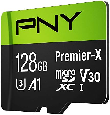 Карта с флаш памет, PNY, 128 GB Premier-X Клас 10 U3 V30 и microSDXC карта с флаш памет на PNY 64 GB Elite-X Клас
