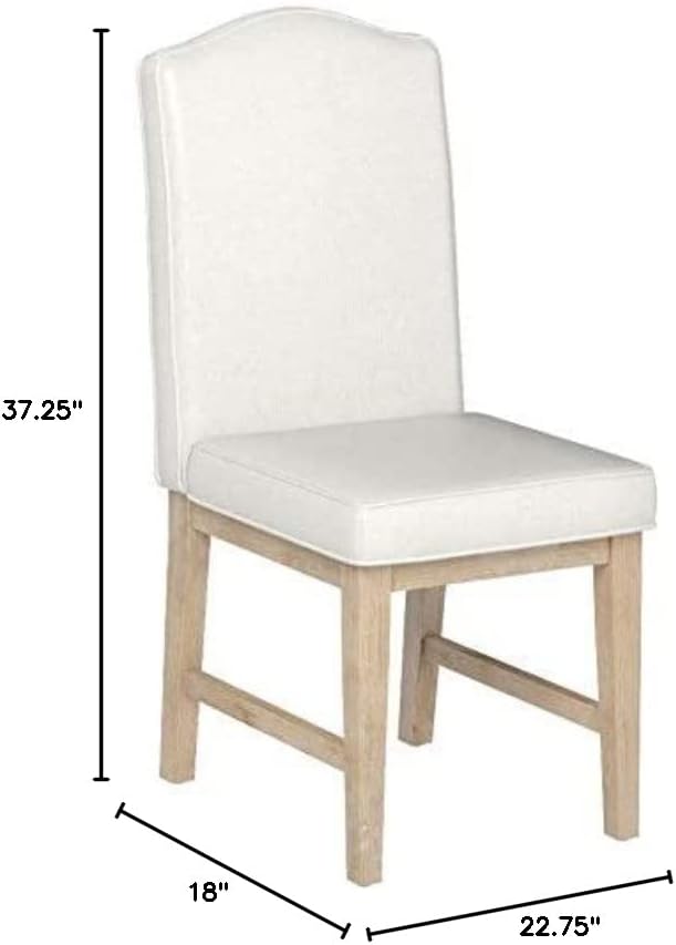 Класическа трапезария столове с бяла тапицерия от Home Styles