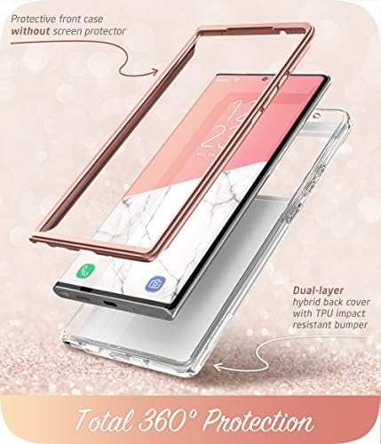 калъф серия i-Blason Cosmo, предназначени за Galaxy Note 20 Ultra 5G (випуск 2020 г.), Защитна броня с мраморен дизайн Без вградена защитно фолио за екрана (мрамор)