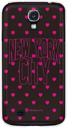 Втора Кожа Ню Йорк Розова точка във формата на сърце (прозрачен) Дизайн на влага/за Galaxy S4 SC-04E/docomo DSCC4E-PCCL-277-Y280