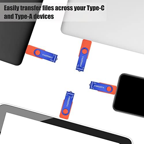 VASTDIG C USB Флаш-памет и 128 GB Високоскоростен USB 3.0 Type-C Двойна Флаш Памет Флаш Памет Memory Stick за