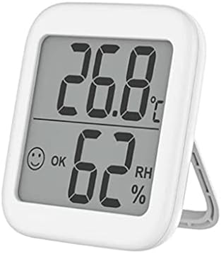 Мултифункционален Термометър QUESHENG Влагомер Автоматичен Електронен Термометър за следене на Температурата и Влажността и Влагомер с Датчик