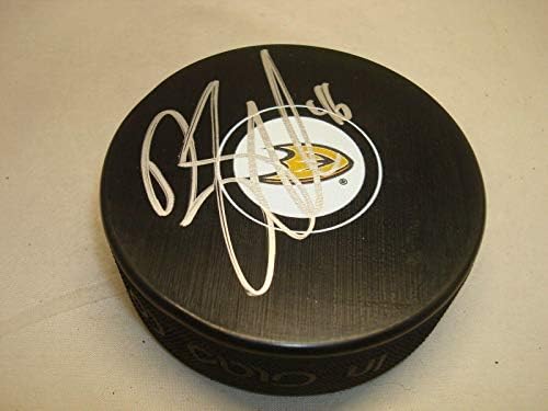 Бен Street подписа Хокей шайба Анахайм Дъкс с автограф 1А - за Миене на НХЛ с автограф