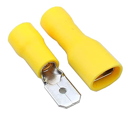 SJSW 5.5-250 MDD5.5-250 Жълт Мъжки Женски Конектор за свързване на електрически Кабели Обжимные Клеммные съединители (Цвят: