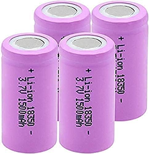 Литиева батерия E 3,7 На 1500 mah за мобилен хранене 18350, Акумулаторна литиево-йонна батерия, 1 бр.