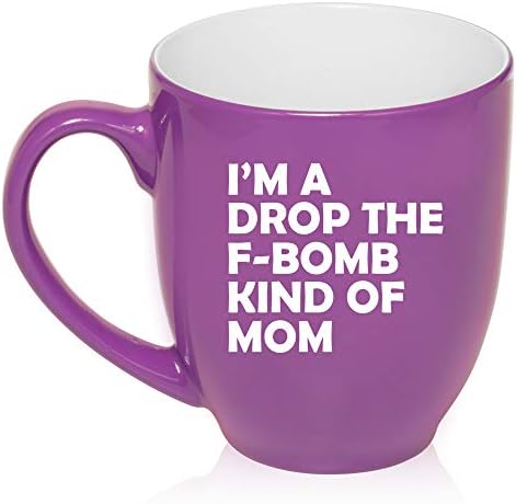 16 унции Голяма Чаша за Бистро Керамични Кафе, Чаена Стъклена Чаша I ' m A Drop The F-Bomb Като Мама Майката на