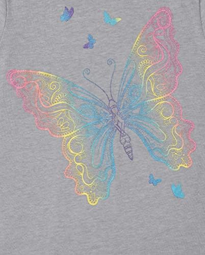 Тениска с изображение на Дъгата пеперуда за момичета The Children ' s Place Girls