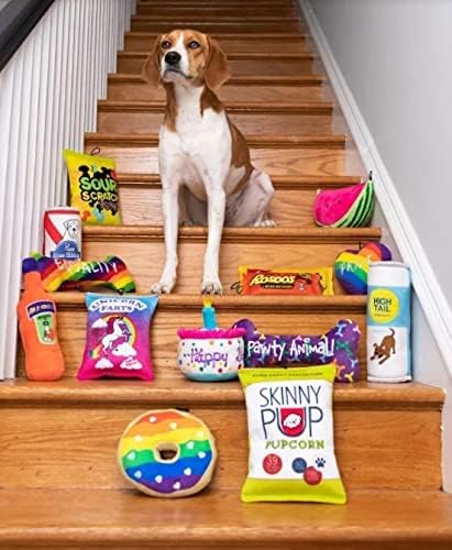 H & K за кучета Power Plush | Висока опашка (Голям) | Забавна играчка за куче | Играчка за кучета с пищалкой | Подарък за кучета | Забавна, здрава и безопасна | Пищащая играчка з