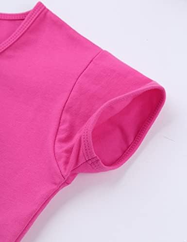 VernLan/Спортни Ризи с къси ръкави за по-големи момичета, Скъсяване на Върховете за Активния отдих/Спорт/Гимнастика/Облекло