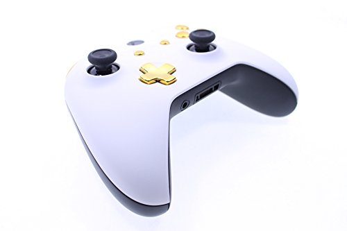 ModFreakz® Карфиол и златна колекция предния панел / набор от бутони - Velvet Arctic White Gold контролери За Xbox One Модели