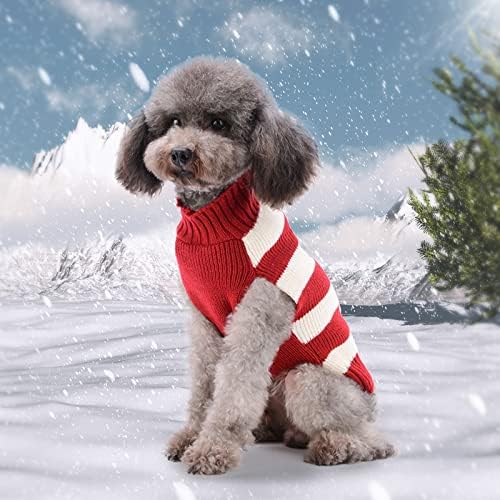 Коледен Пуловер за кучета HRTTSY, Сладък Коледен Пуловер с Елени, Празнични Пуловери за кучета, Дрехи за домашни любимци
