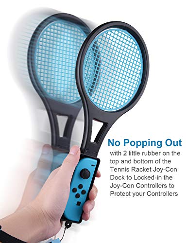 Тенис ракета за Nintendo Switch & Switch OLED Joy-Con, спортни игри аксесоари с дръжка Tendak за игра Mario Tennis Aces