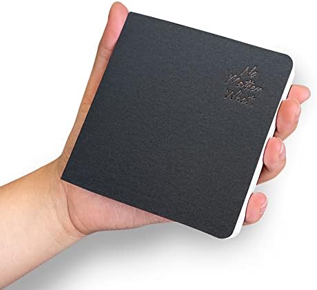 Квадратен 3,9X3,9 300gsm Portable Notepad за акварельной хартия Journal 60pgs (30 Листа отпред и отзад, 2 текстура)