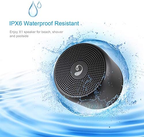 Безжична Bluetooth-колона InOpera X1, Градинска Преносим водоустойчив стереодинамика с HD-звук и повишен бас, Вграден микрофон IPX6, микрофон 4,2, TF слот за карта (черен)