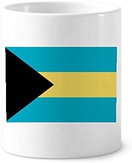 Национален Флаг На Бахамските Острови Държава Северна Америка Държач За Четка За Зъби, Химикалка, Чаша, Керамична Чиния, Чаша За Моливи