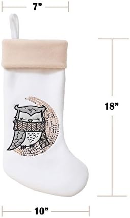 BambooMN Комплект от 3 теми, 18 Класически Коледни Чорапи, Ръчно изработени с Красиви Животни и пайети, Гама 96