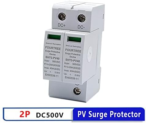 Устройство за защита от пренапрежение UNCASO PV 2P 500VDC SPD Домакински ключа Система за комбиниране на слънчевата енергия