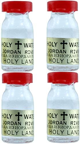 Иорданская вода Holy Land Market - по едно малко стеклянному бутилката (всеки по 7,5 мл, само на 15 мл или 0.5 течни унции)