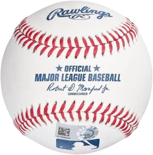 Играта на топка с автограф от DJ LeMahieu Ню Йорк Янкис с надпис Le Machine - Бейзболни топки с автографи