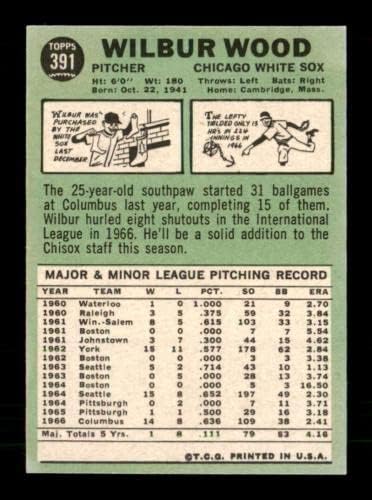 391 къртис уилбър Wood DP - Бейзболни картички Topps 1967 г. (Конвенционални) С градацией NMMT - Реколта картички с автограф