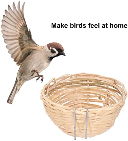BORDSTRACT Бамбуковое bird ' s Nest ръчно изработени, 4 Градински Висящи на открито, Естествено Гнездо за отглеждане