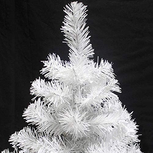 Мини-Изкуствена Коледна елха, Навесная Коледна бор Премиум-клас с поставка от PVC пластмаса, идеален за празнична украса на помещенията, лесно се монтира-Бял 90 (35 инч?
