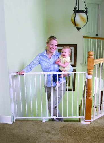 Стенен детски врата Regalo 2 в 1 за стълбища и коридори, бонус комплект и Лесна Стъпка За преминаване през детски врата с