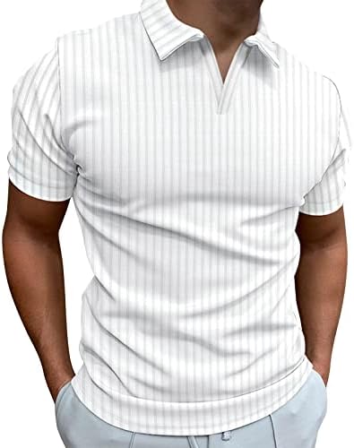 Риза за голф, за мъже, Мъжки Ежедневни Приталенная Риза с къси ръкави с Принтом джоб с Къс Ръкав, Потници